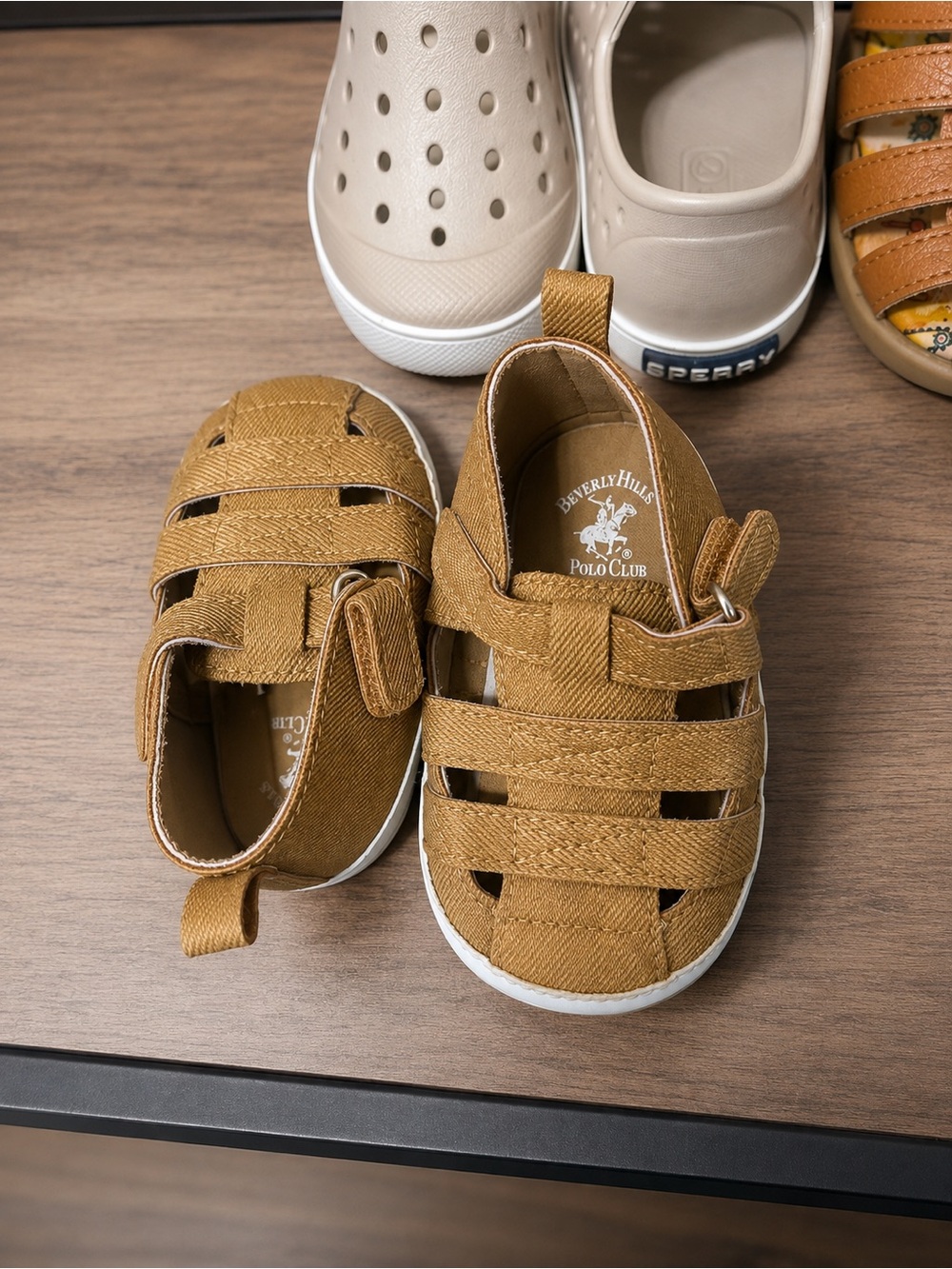 5 pairs baby size 4 bundle shoes ,Beverly Hills Polo Club, Vans, Ralph Lauren